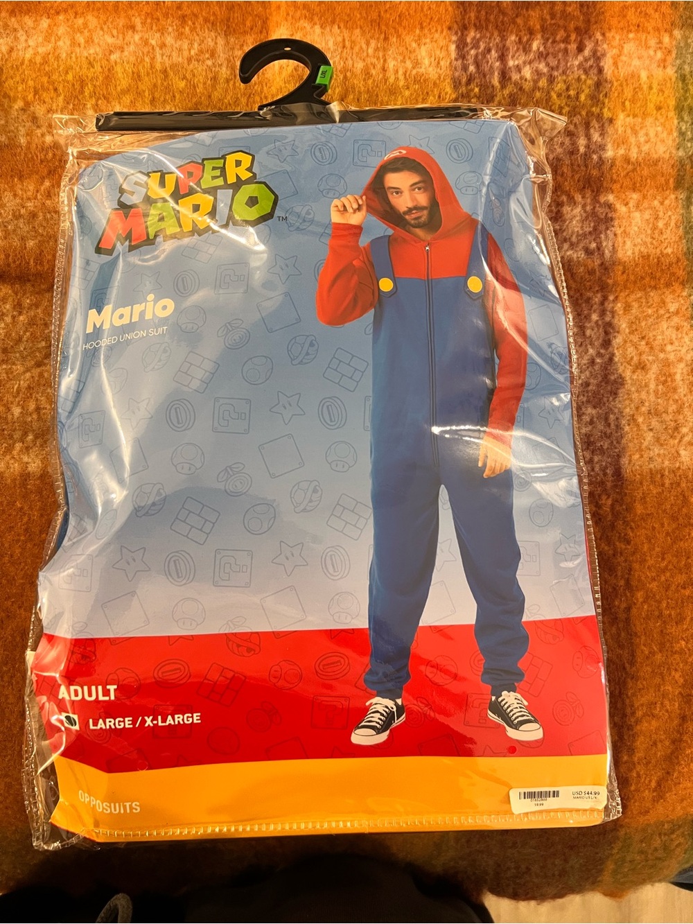 Nintendo Super Mario Adult Costume Onesie L/XL